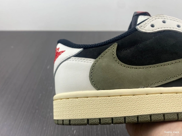 Cheap Husky Air Scott OG Olive 1 Low Travis Jordan DZ4137-106 x WMNS 0714